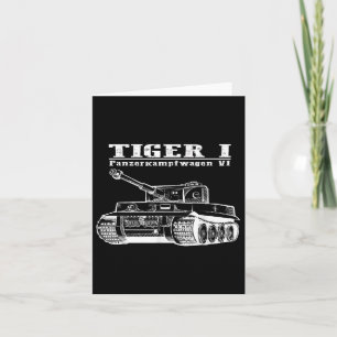 Tarjeta Segunda Guerra Mundial Un tigre de tanque alemán I
