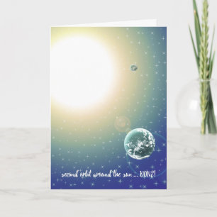Tarjeta Segunda órbita de cumpleaños alrededor del sol