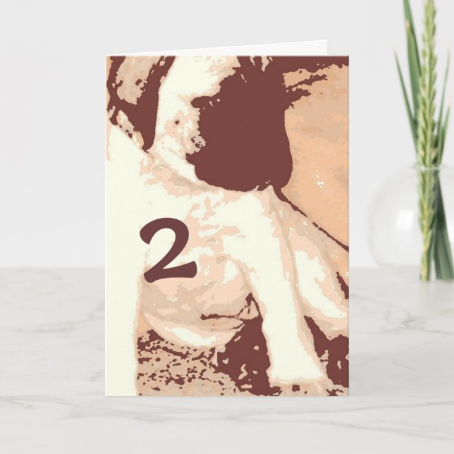 Tarjeta Segundo cumpleaños (Anverso)