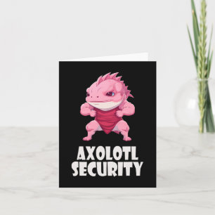 Tarjeta Seguridad de Axolotl Musculos Divertidos Axolotl L