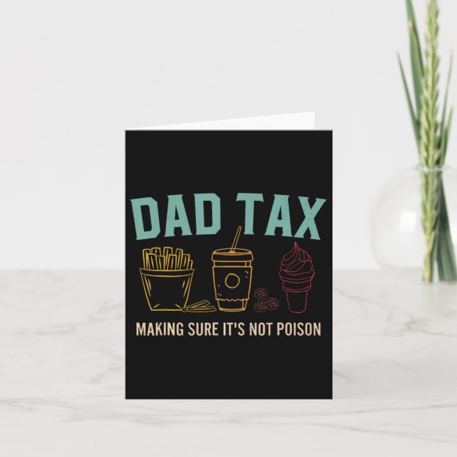 Tarjeta Seguro de impuestos: Día de padres venenosos, papá (Anverso)