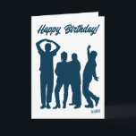 Tarjeta Seinfeld | Cumpleaños de Silhouette Group<br><div class="desc">Echa un vistazo a esta divertida silueta de grupo con Kramer,  Elaine,  George y Jerry!</div>