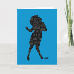 Tarjeta Seinfeld   Elaine Dance Silhouette