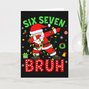 Tarjeta Seis Siete 67 Gen Z Alpha Meme Bruh Navidad Dabbi