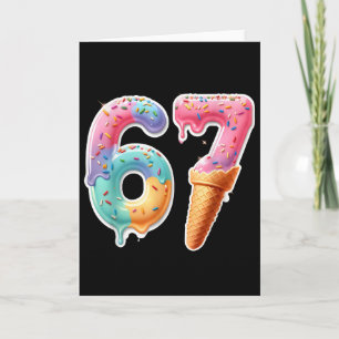 Tarjeta Seis Siete 67 Helado Goteo Deportes Genial Meme Di