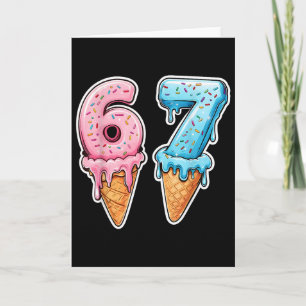 Tarjeta Seis Siete 67 Helado Goteo Deportes Genial Meme Di