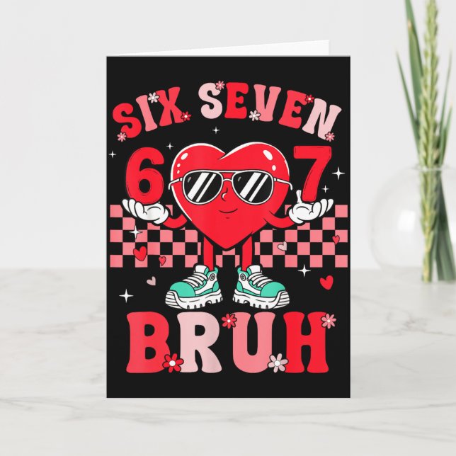 Tarjeta Seis Siete 67 Meme Cool San Valentín Para Adolesce (Anverso)