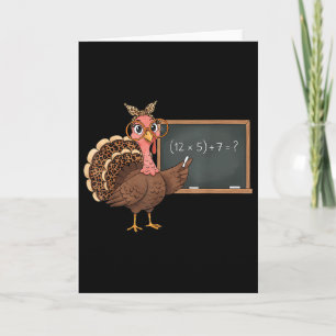 Tarjeta Seis Siete 6 7 Meme Número 67 Pavo Día de Acción d
