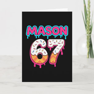 Tarjeta Seis Siete Helado Goteo Deporte 67 Mason Meme 