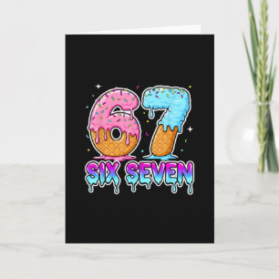 Tarjeta Seis Siete Helado Goteo Gen Al Divertido Meme 67