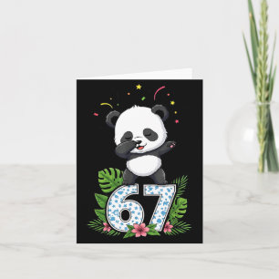 Tarjeta Seis Siete Meme Bebé Panda Dabbing 67 Divertido Ge