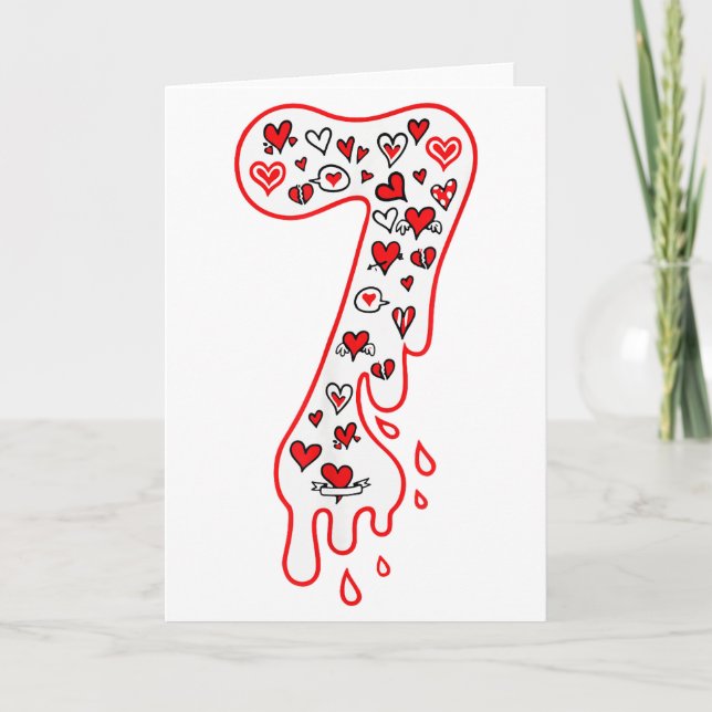 Tarjeta Seis Siete Meme Número 7 Parejas Parejas Coinciden (Anverso)