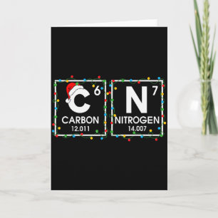 Tarjeta Seis Siete Navidad Carbono Nitrógeno 67 Divertido