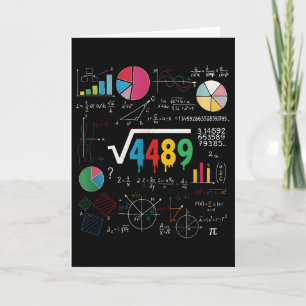 Tarjeta Seis Siete Profesor De Matemáticas 67 Meme Raíz Cu