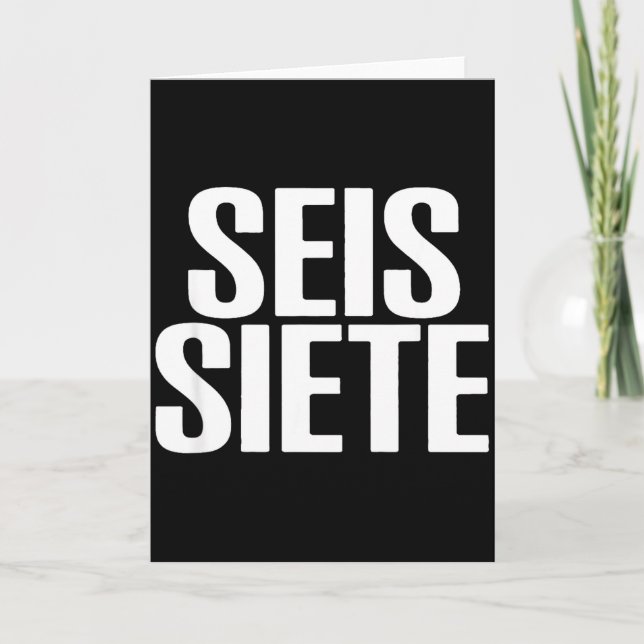 Tarjeta Seis Siete Spani-shirt  (Anverso)