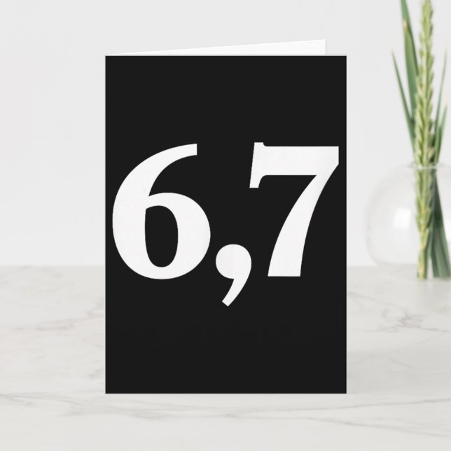Tarjeta Seis Siete Tendencia 67 Logo _2  (Anverso)