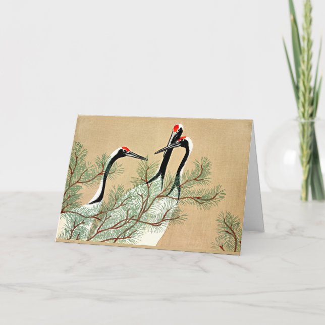 Tarjeta Sekka - Grullas de Momoyogusa (Anverso)