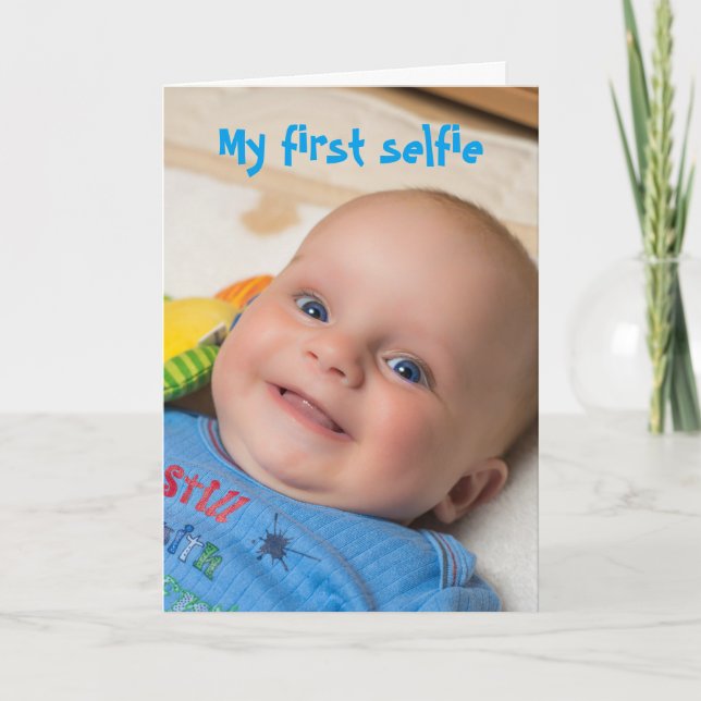 Tarjeta Selfie Baby Boy (Anverso)
