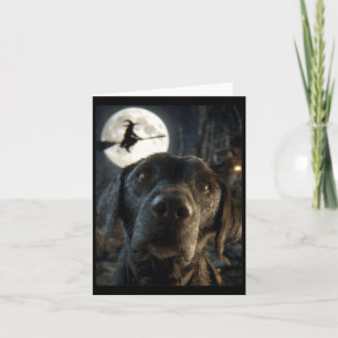 Tarjeta Selfie divertido de mujeres con Labrador Luna Llen