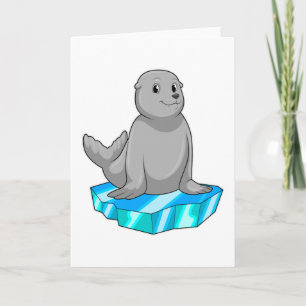 Tarjeta Sellar con témpano de hielo