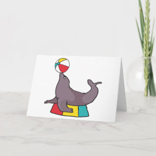 Tarjeta Sello de actuación de circo