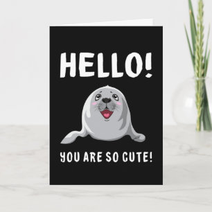 Tarjeta Sello de foca de animal Sello de león marino Idea 