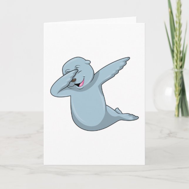 Tarjeta Sello de Hip Hop Dance Dab (Anverso)