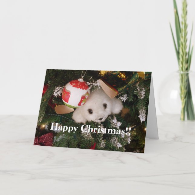 Tarjeta Sello de juguete suave para Navidades felices (Anverso)