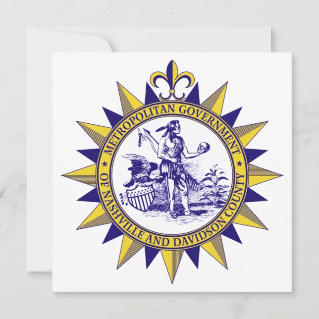 Tarjeta Sello de Nashville (Tennessee) (Anverso)