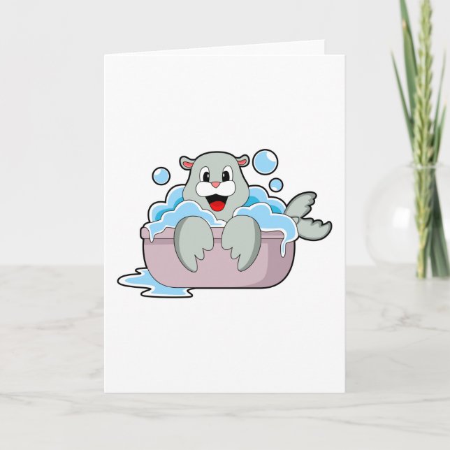 Tarjeta Sello en la bañera (Anverso)
