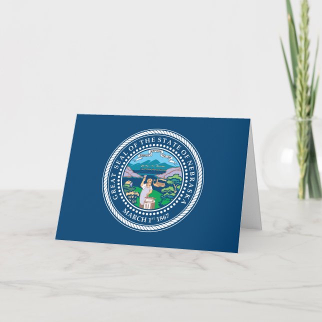 Tarjeta Sello nebraskano, Sello de Nebraska (Anverso)