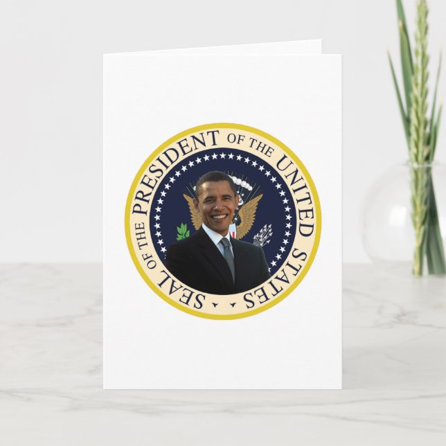 Tarjeta Sello presidencial de Obama (Anverso)