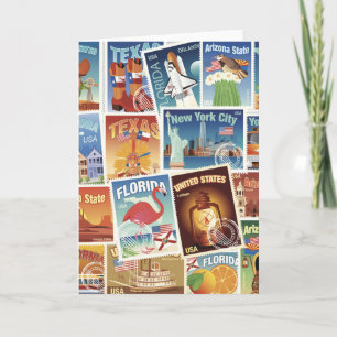 Tarjeta Sellos de Estados Unidos