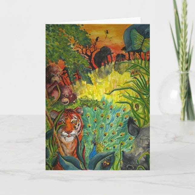 Tarjeta Selva india (Anverso)