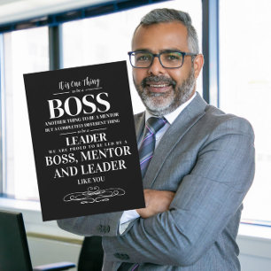 Tarjeta Semana de agradecimiento al jefe mentor líder grac