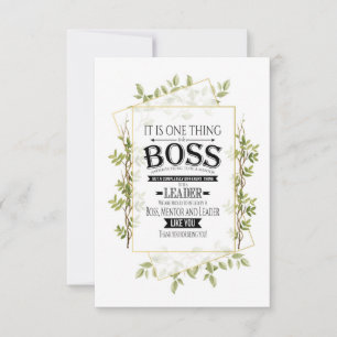 Tarjeta Semana de apreciación del jefe