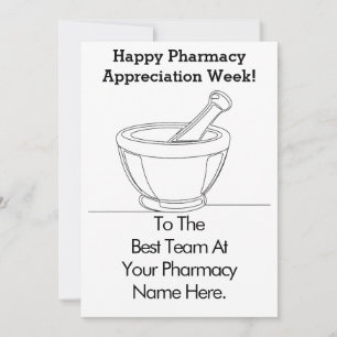 Tarjeta Semana de Apreciación Farmacéutica persona