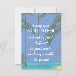 Tarjeta semana de apreciación voluntaria