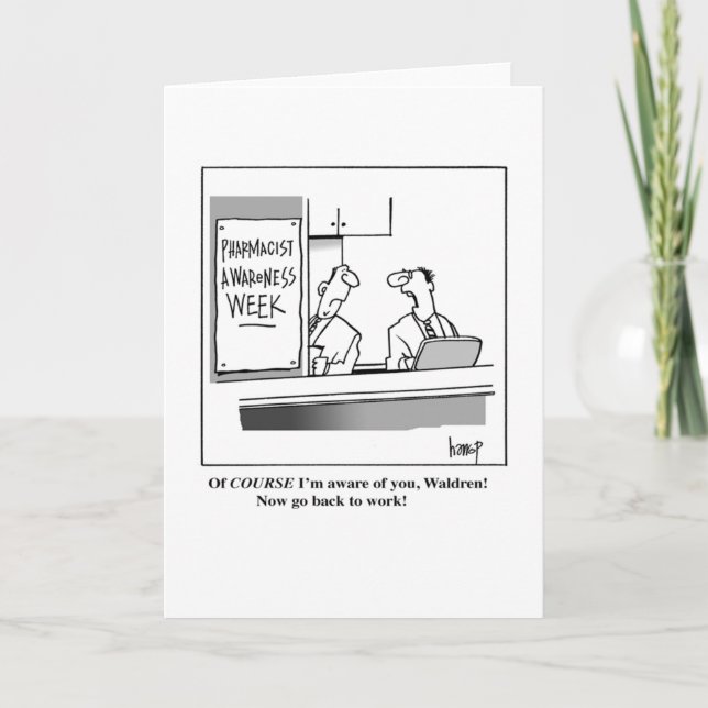 Tarjeta Semana de Conciencia Farmacéutica (Anverso)