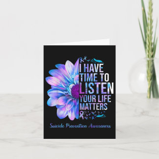 Tarjeta Semana De Concienciación Sobre Prevención Del Suic