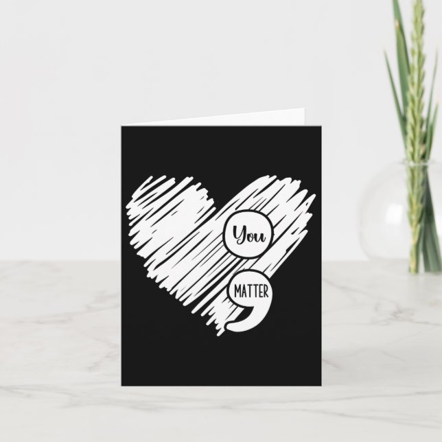 Tarjeta Semana de concientización sobre la salud mental Se (Anverso)