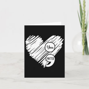 Tarjeta Semana de concientización sobre la salud mental Se