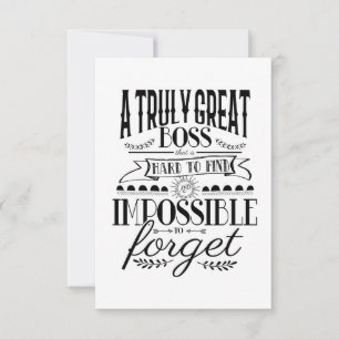 Tarjeta Semana de la apreciación de los jefes