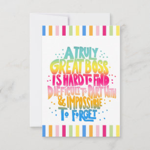 Tarjeta Semana de la apreciación de los jefes