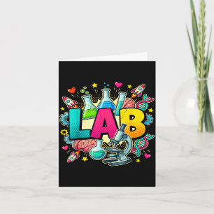 Tarjeta Semana de laboratorio 2026 técnico científico de l
