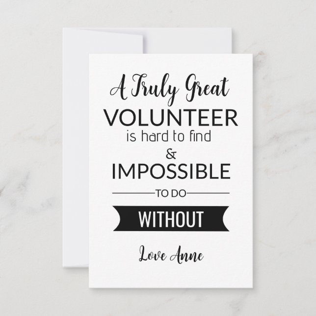 Tarjeta semana de reconocimiento voluntario (Anverso)