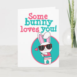 Tarjeta Semana Santa Algunos conejitos te aman