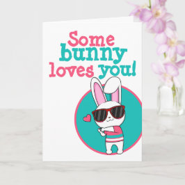Tarjeta Semana Santa Algunos conejitos te aman