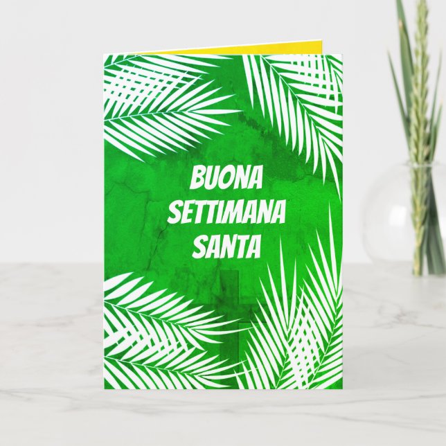 Tarjeta Semana Santa de la Buona Settimana (Anverso)