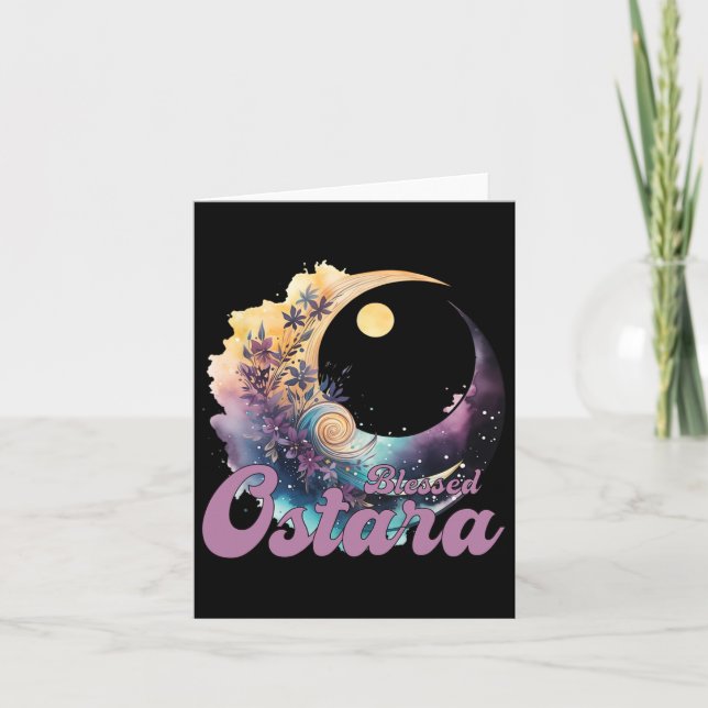 Tarjeta Semana Santa Ostara Eostre Pagan Witchcraft Spring (Anverso)